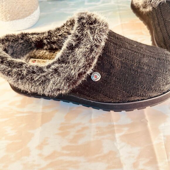 Skechers BOBS Women's Keepsakes Ice Angel Black Clog Slippers - Picture 3 of 10